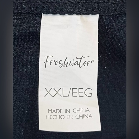 Freshwater Side-Tie Ruched Skirtini Womens Plus Sz 3X Black Swim Skirt NWT - Picture 10 of 15